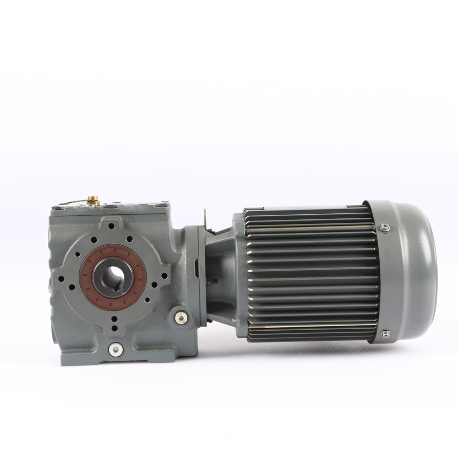 Flange Mounted 62HRC Helical Worm Gear Motor 2 Stages