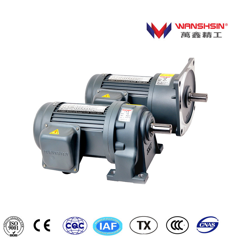 High Torque Aluminum AC Gear Motor 9W 91KW 400RPM